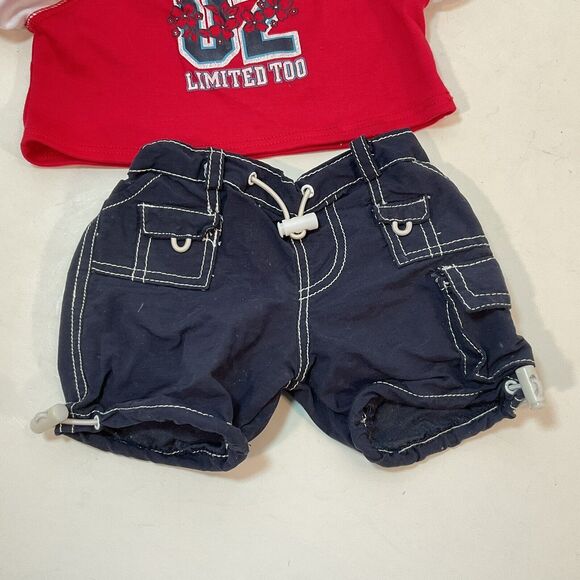 Build a Bear Limited Too Beach Top Swim Surf Shorts Teddy Clothes Outfit Bow - Picture 4 of 8